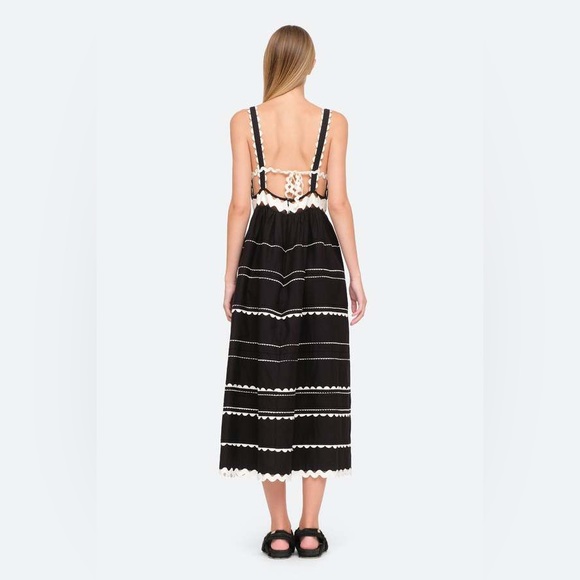 SEA Ryleigh Ric Rac Midi Dress - Picture 4 of 10